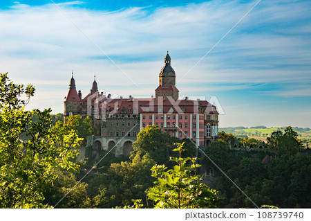 2022-08-29 Castle Ksiaz . The castle was built in 1288-1292. Walbrzych, Poland 2022-08-29 Castle Ksiaz . The castle was built in 1288-1292. Walbrzych, Poland 108739740