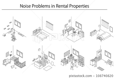Noise problems in rental properties: Living sounds in condominiums and apartments Noise problems in rental properties: Living sounds in condominiums and apartments 108740820