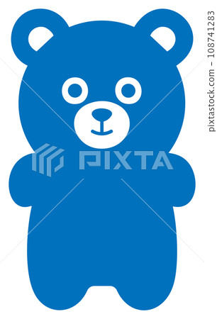 熊圖示藍色 108741283