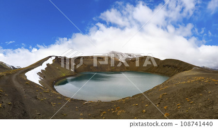 Lake in a Volcanic Caldera - Krafla - Iceland Lake in a Volcanic Caldera - Krafla - Iceland 108741440