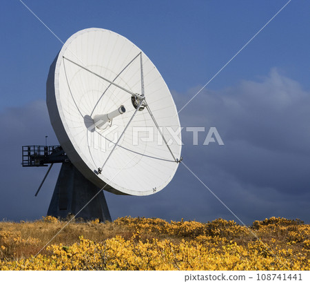 Satellite Communications Dish Satellite Communications Dish 108741441