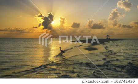 Sunset in the Maldives - Indian Ocean 108741450