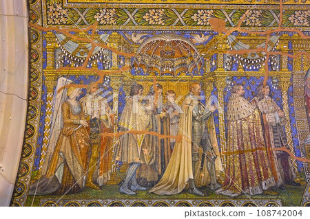 威廉皇帝紀念教堂天花板馬賽克/德國柏林 108742004