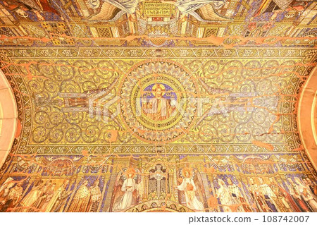 Kaiser Wilhelm Memorial Church ceiling mosaic/Berlin, Germany 108742007