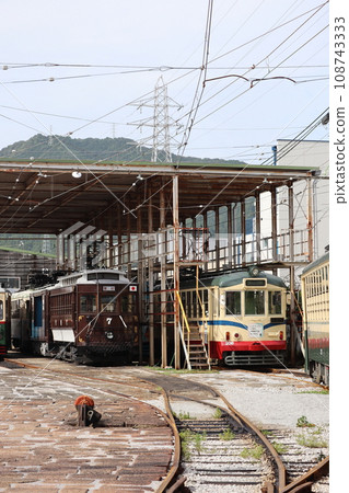 高知電車 土佐電交通碼頭車站 高知電車 土佐電交通碼頭車站 108743333