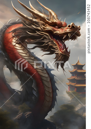 gothic fantasy a mesmerizing digital painting emerges depicting the awe inspiring 108743452