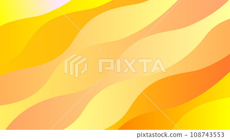 orange wavy geometric pattern background 108743553