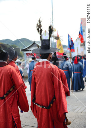 Shimokamagari, Kure City, Hiroshima Prefecture, Joseon Tsushin Envoy reenactment procession event Shimokamagari, Kure City, Hiroshima Prefecture, Joseon Tsushin Envoy reenactment procession event 108744338