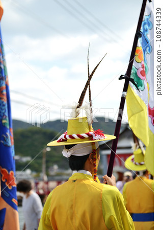 Shimokamagari, Kure City, Hiroshima Prefecture, Joseon Tsushin Envoy reenactment procession event Shimokamagari, Kure City, Hiroshima Prefecture, Joseon Tsushin Envoy reenactment procession event 108744339