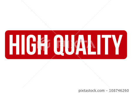 High Quality Rubber Stamp On White Background, Vector Illustration High Quality Rubber Stamp On White Background, Vector Illustration 108746260