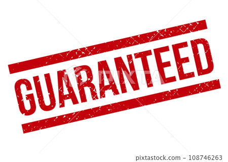 Guaranteed Grunge Rubber Stamp 108746263