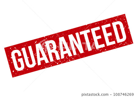 Red Grunge Guaranteed Rubber Stamp Isolated On White Background Red Grunge Guaranteed Rubber Stamp Isolated On White Background 108746269