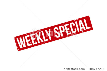 Weekly Special Rubber Stamp Seal Vector Weekly Special Rubber Stamp Seal Vector 108747218