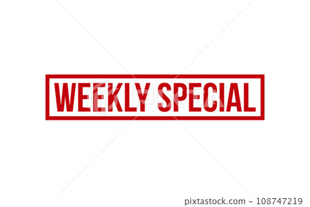 Weekly Special Rubber Stamp Seal Vector Weekly Special Rubber Stamp Seal Vector 108747219