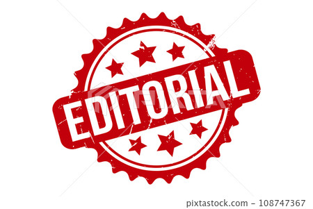 Editorial Rubber Stamp Seal Vector 108747367