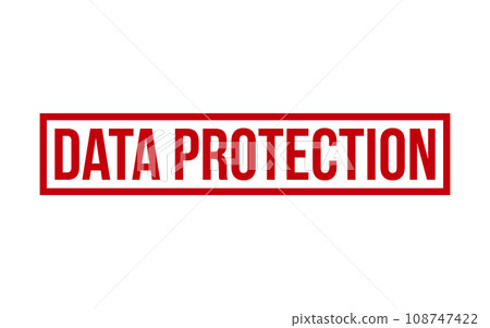 Data Protection Rubber Stamp Seal Vector 108747422