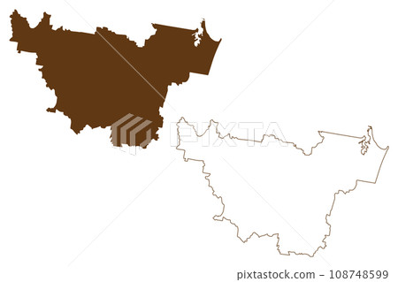 Gympie Region (Commonwealth of Australia, Queensland state) map vector illustration, scribble sketch Gympie map Gympie Region (Commonwealth of Australia, Queensland state) map vector illustration, scribble sketch Gympie map 108748599