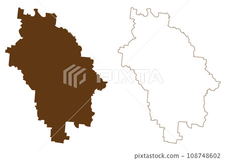 Charters Towers Region (Commonwealth of Australia, Queensland state) map vector illustration, scribble sketch Charters Towers map Charters Towers Region (Commonwealth of Australia, Queensland state) map vector illustration, scribble sketch Charters Towers map 108748602