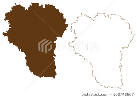 Lockyer Valley Region (Commonwealth of Australia, Queensland state) map vector illustration, scribble sketch Lockyer Valley map 108748607