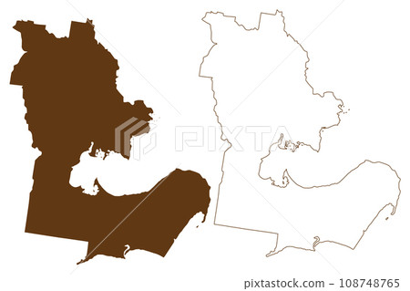 City of Greater Geelong (Commonwealth of Australia, Victoria state, Vic) map vector illustration, scribble sketch Greater Geelong City Council map City of Greater Geelong (Commonwealth of Australia, Victoria state, Vic) map vector illustration, scribble sketch Greater Geelong City Council map 108748765
