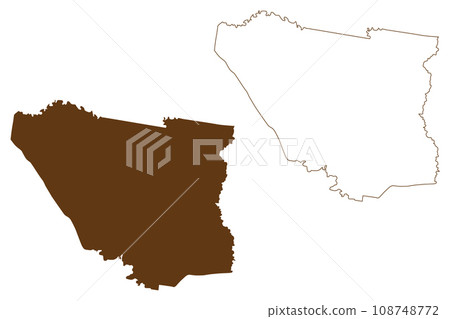 City of Hume (Commonwealth of Australia, Victoria state, Vic) map vector illustration, scribble sketch Hume map City of Hume (Commonwealth of Australia, Victoria state, Vic) map vector illustration, scribble sketch Hume map 108748772