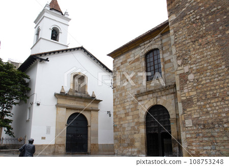 Historical Church of San Francisco built on the XVI century located at La Candelaria neighborhood in Bogota city center Historical Church of San Francisco built on the XVI century located at La Candelaria neighborhood in Bogota city center 108753248