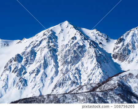 Snowy Northern Alps summit Snowy Northern Alps summit 108756205