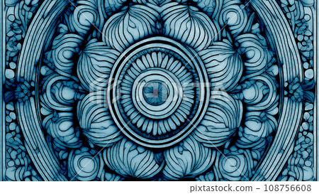 Natural floral zentangle background Natural floral zentangle background 108756608