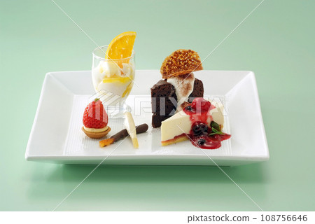 開胃的甜點/精美的甜點拼盤 108756646