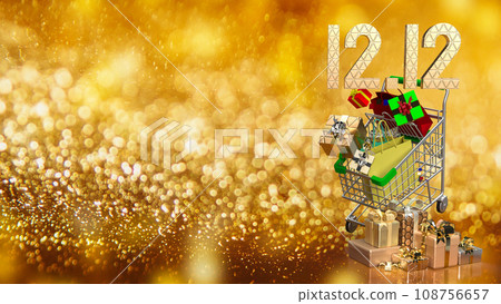 The Day 12  in December  for promotion of offer marketing concept.3d rendering The Day 12  in December  for promotion of offer marketing concept.3d rendering 108756657