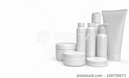 The Cosmetics Package for beauty or skin care concept 3d rendering. The Cosmetics Package for beauty or skin care concept 3d rendering. 108756671