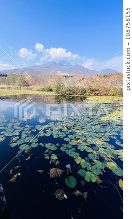 Myoko's representative sightseeing spot Autumn leaves of Mt. Myoko and Imori Pond in late autumn 108758155