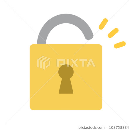 simple open padlock simple open padlock 108758884