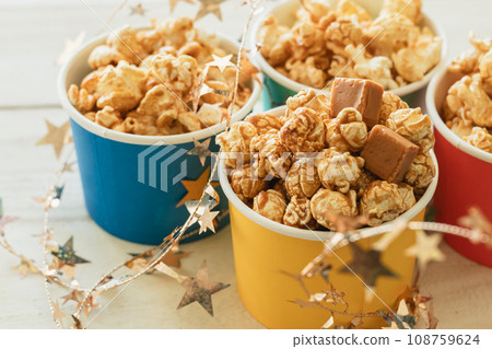 Caramel popcorn photo material 108759624
