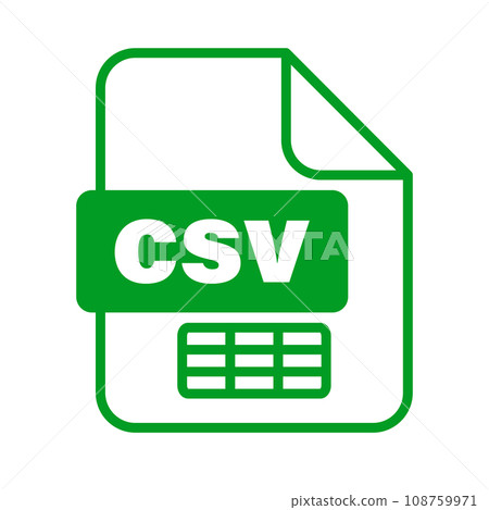 CSV file icon 108759971