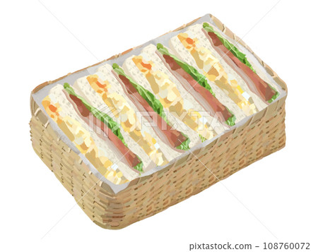 Sandwich (with wicker basket) 108760072