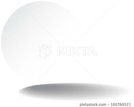 Realistic paper round shadow Realistic paper round shadow 108760521