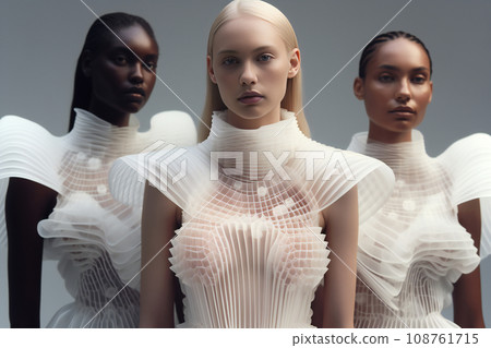 「生態數位美：永續與美相交的未來時尚」<影像生成AI> 108761715