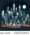 璀璨的城市夜景 108762601