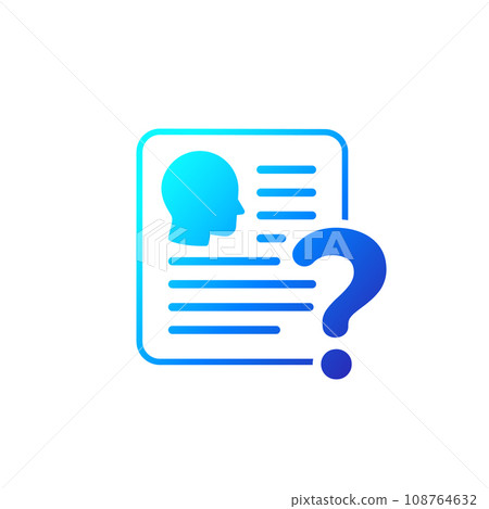 KYC, verify identity icon, know your customer KYC, verify identity icon, know your customer 108764632