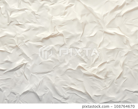 白色背景，看起來像柔軟的皺紋紙或布“人工智慧生成的圖像” 108764670