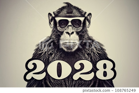 2028 Monkey year theme  108765249