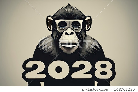 2028 Monkey year theme  108765259