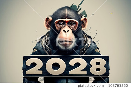 2028 Monkey year theme  108765260
