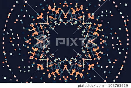 Vector abstract blue background frame of geometric shapes Vector abstract blue background frame of geometric shapes 108765519