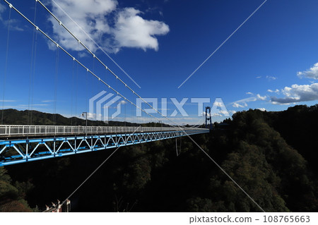 Ryujin Suspension Bridge, a spectacular view of Ibaraki Prefecture Ryujin Suspension Bridge, a spectacular view of Ibaraki Prefecture 108765663