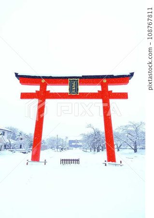 Hatsumode, Gokoku Shrine, Yamagata Prefecture Hatsumode, Gokoku Shrine, Yamagata Prefecture 108767811
