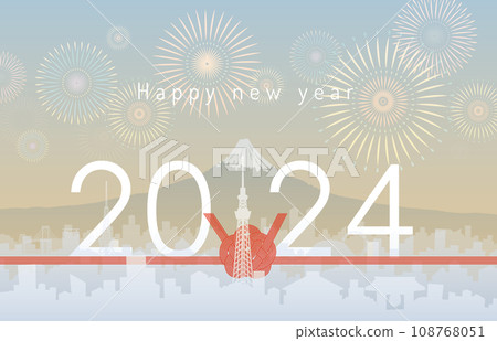 2024 新年快樂 東京煙火 108768051
