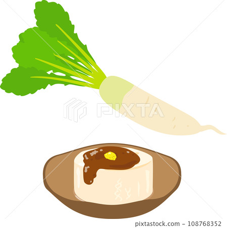 盤子裡的風吹蘿蔔 108768352