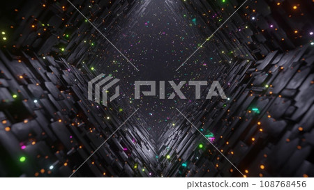 Colorful light tunnel Colorful light tunnel 108768456